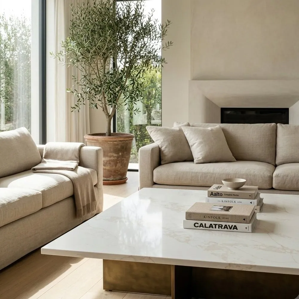 Calacatta Amber, Living room
