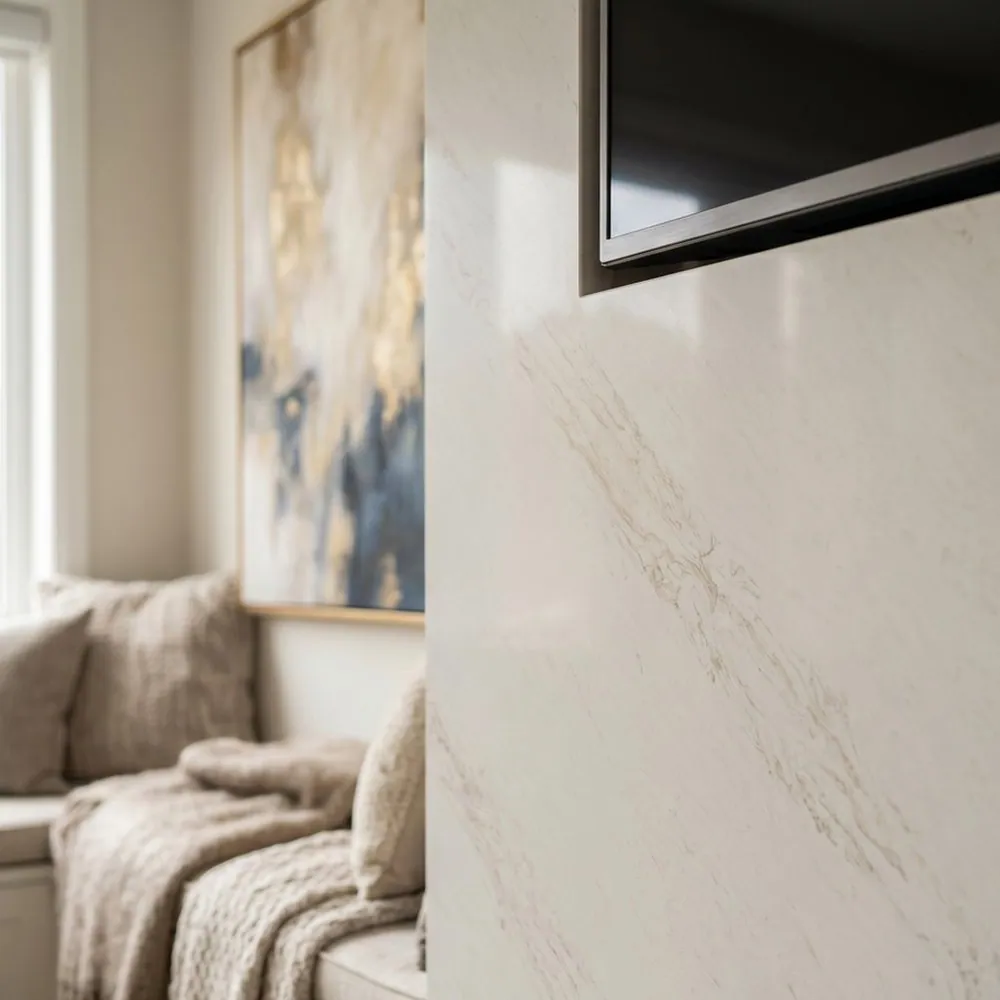 Calacatta Athena Gold, Media feature wall
