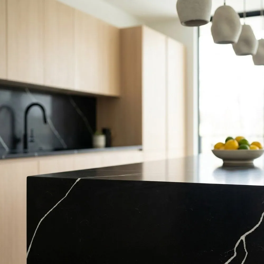 Black Marquina, Kitchen splashback