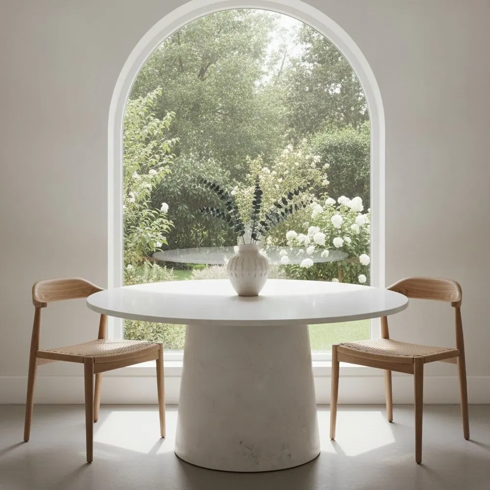 Mocha Serenity, Pedestal dining table