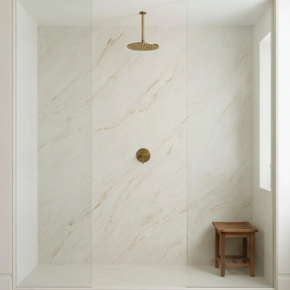 Nordic Crest, Shower feature wall