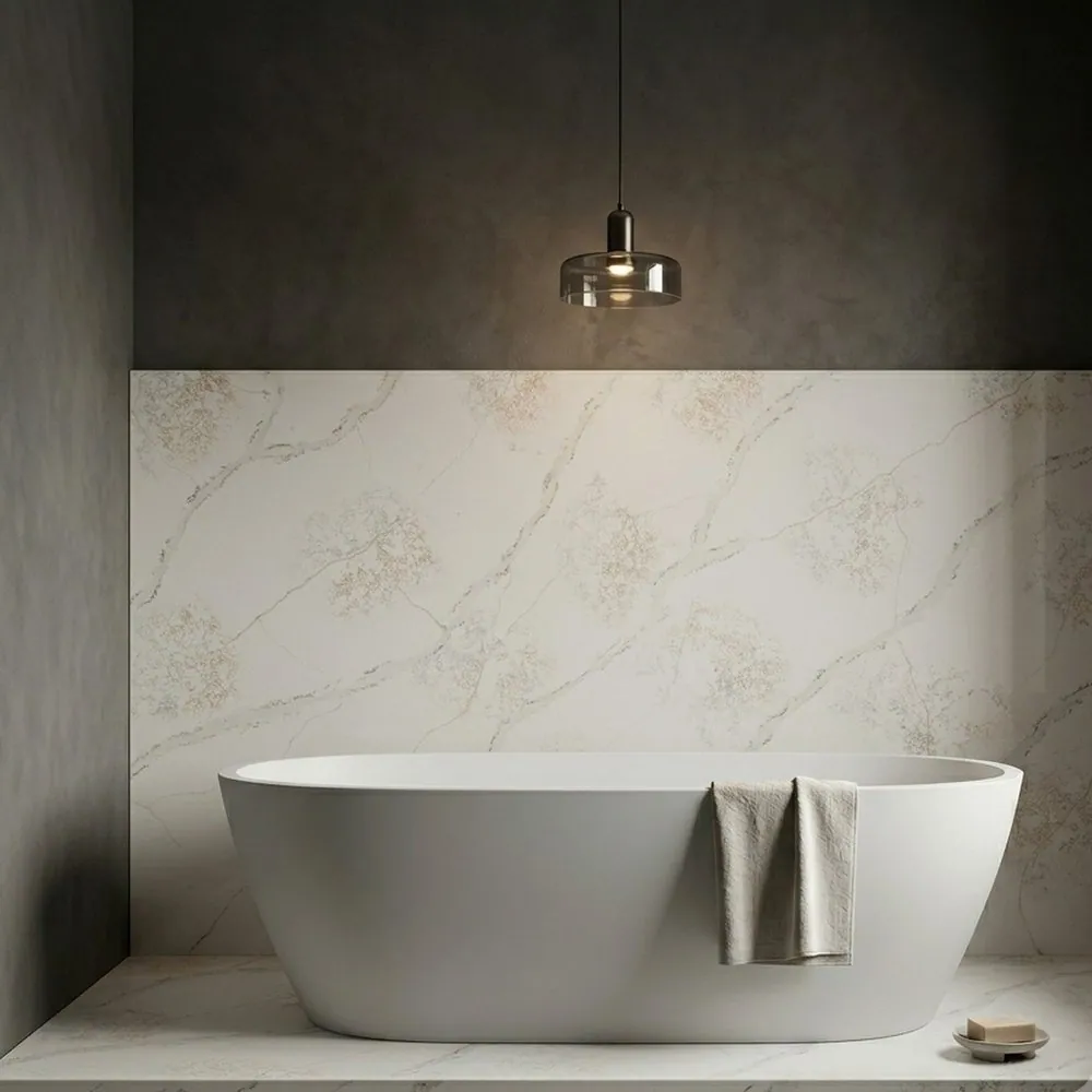 Calacatta Riviera, Bathroom feature wall