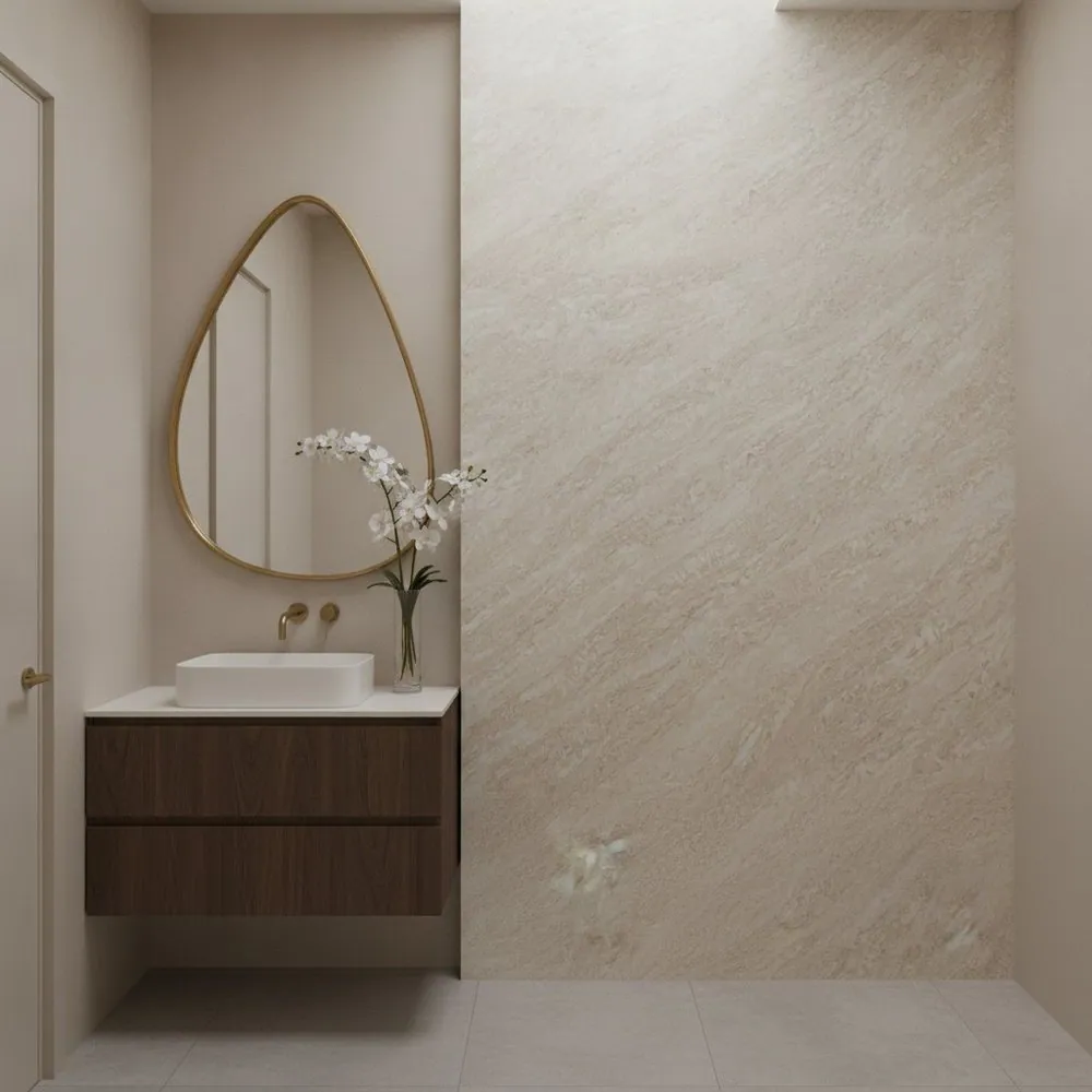 Sand Wave, Powder-room wall