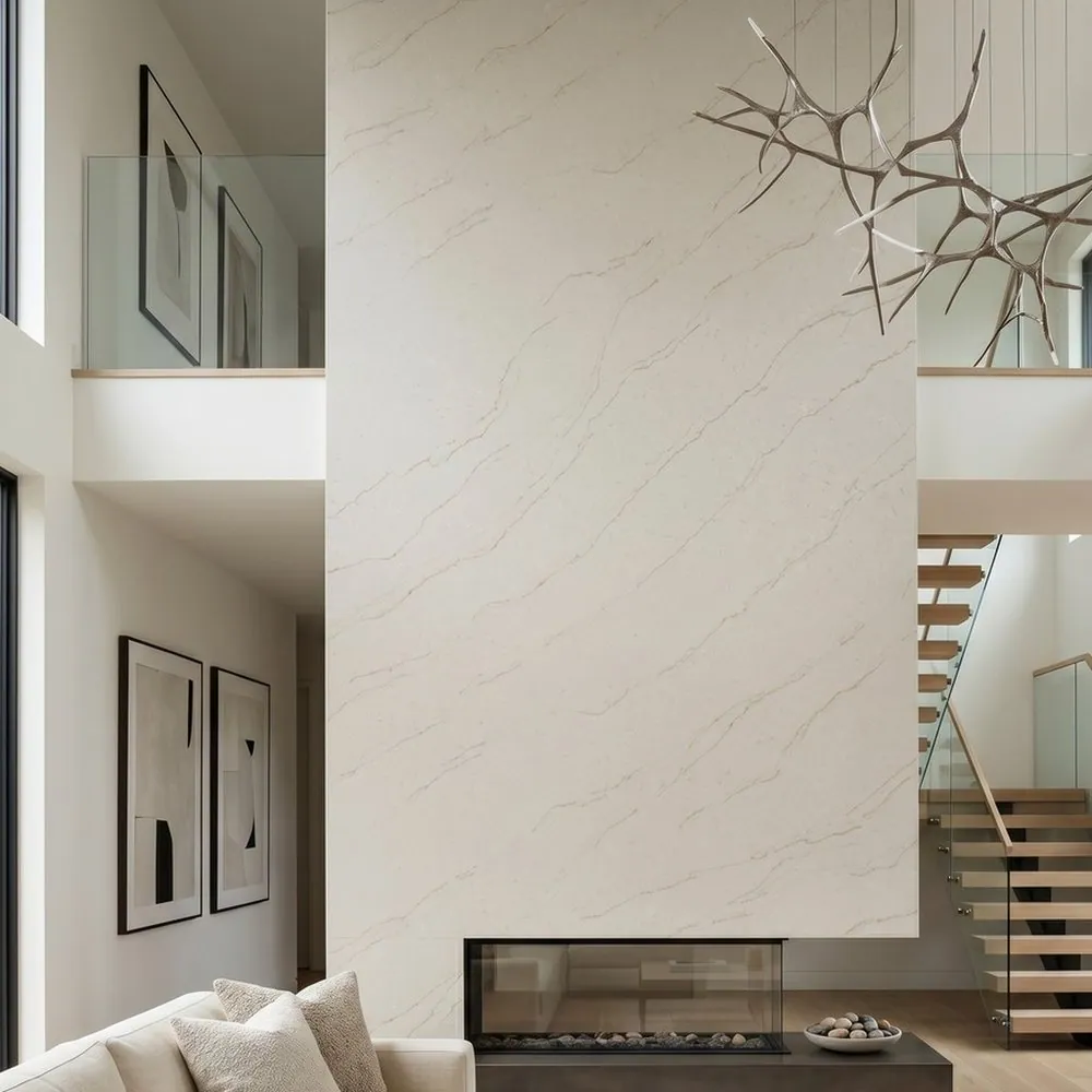 Amber Siena, Fireplace feature wall