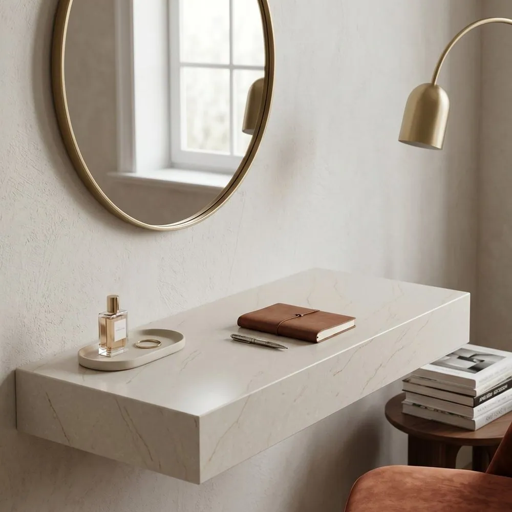 Amber Siena, Dressing shelf